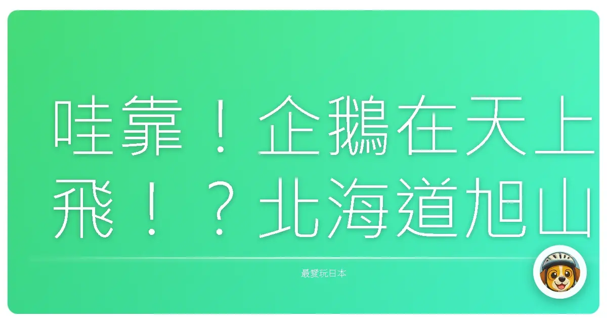 哇靠！企鵝在天上飛！？北海道旭山動物園根本是魔法世界吧！