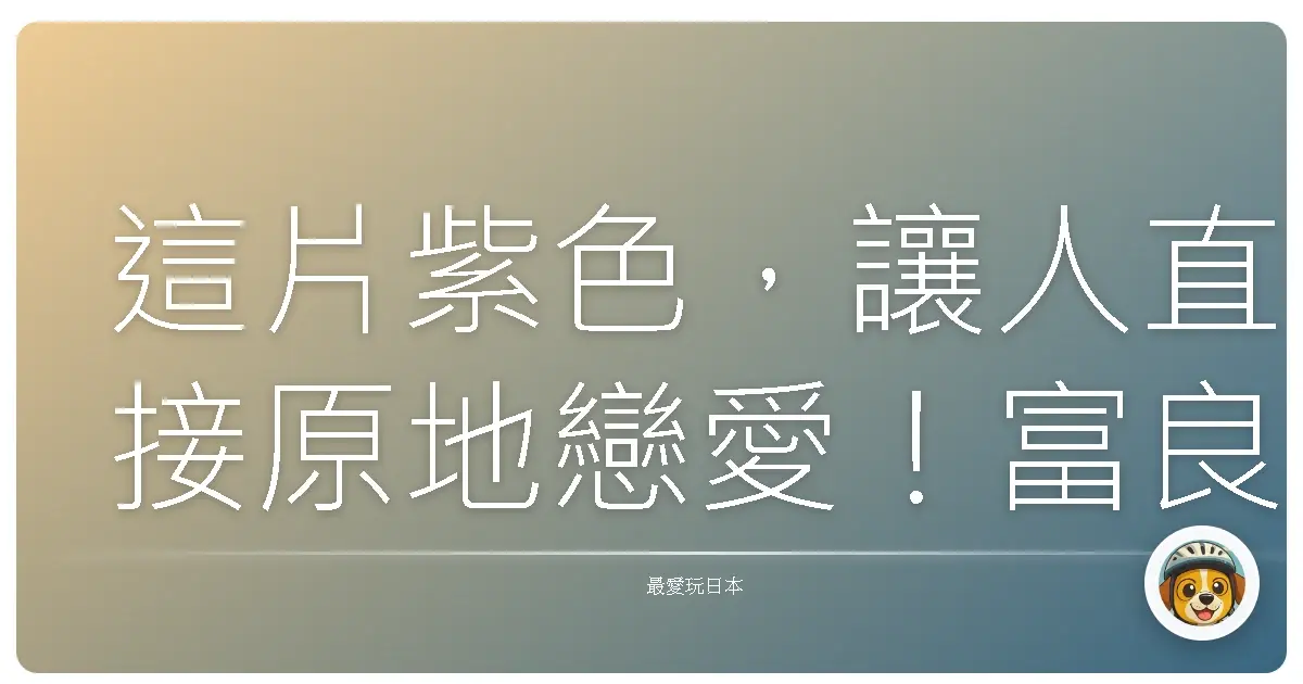 這片紫色,讓人直接原地戀愛!富良野薰衣草花田夢遊仙境