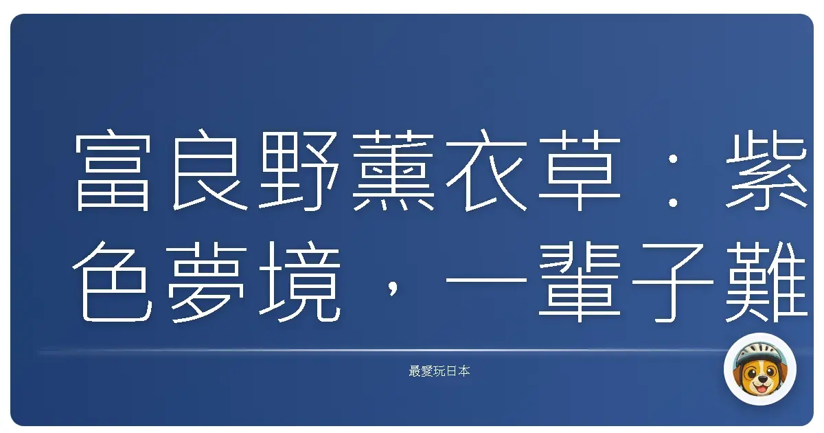 富良野薰衣草：紫色夢境，一輩子難忘的浪漫